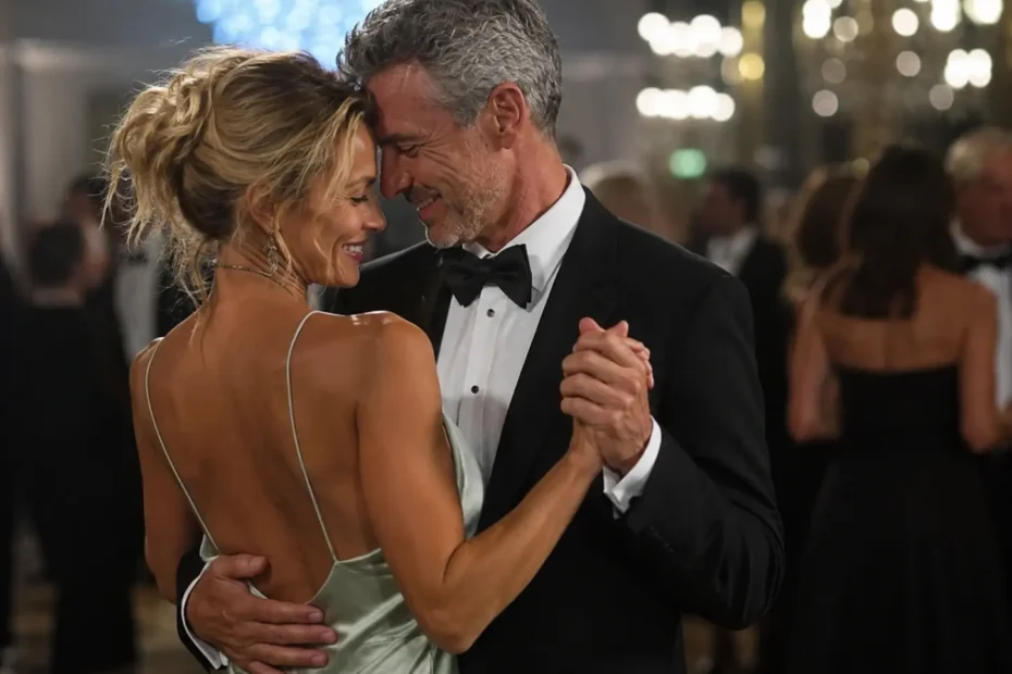 Elegant dance in a ballroom